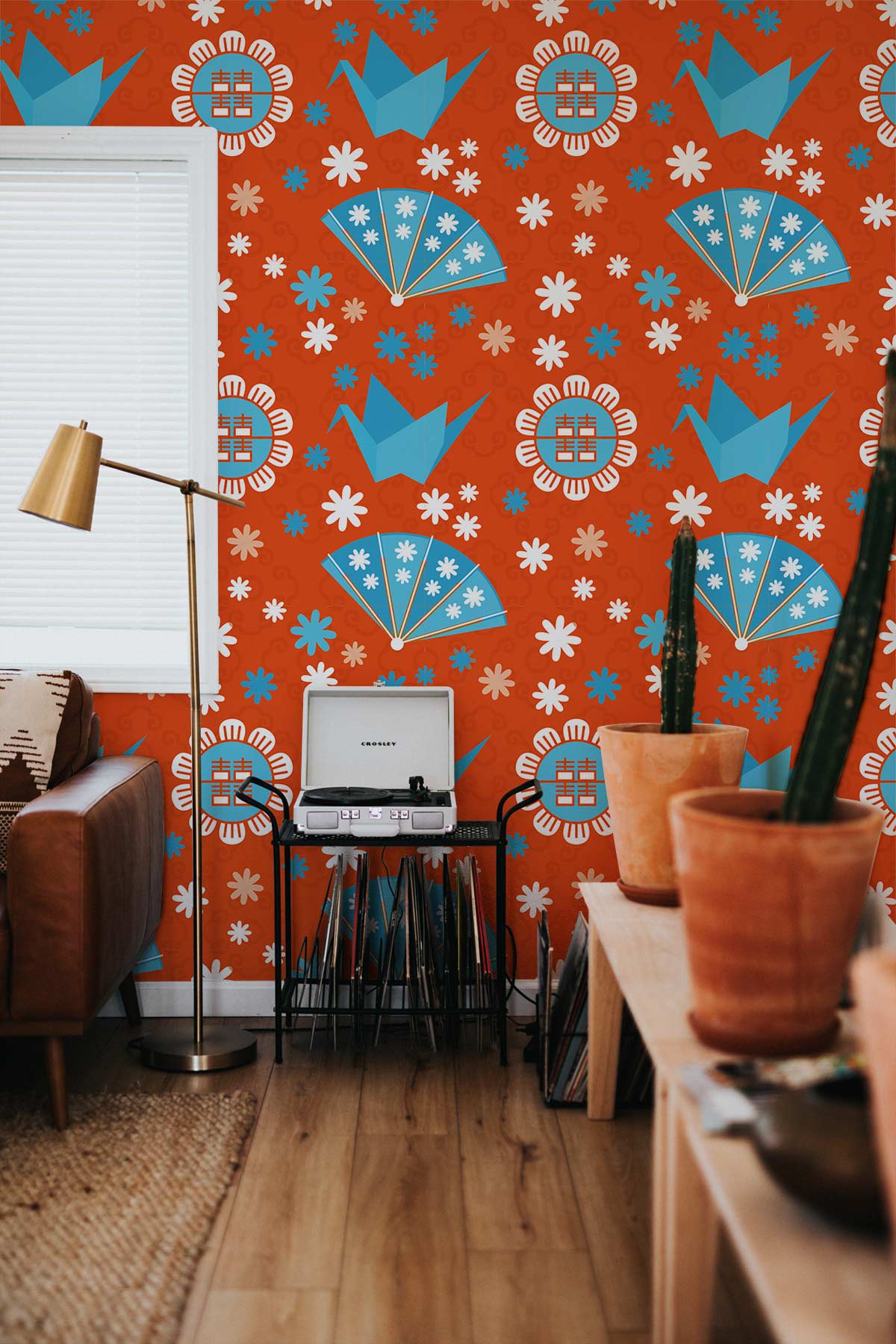 Paper Cut Pattern Mural Wallpaper Home Decor