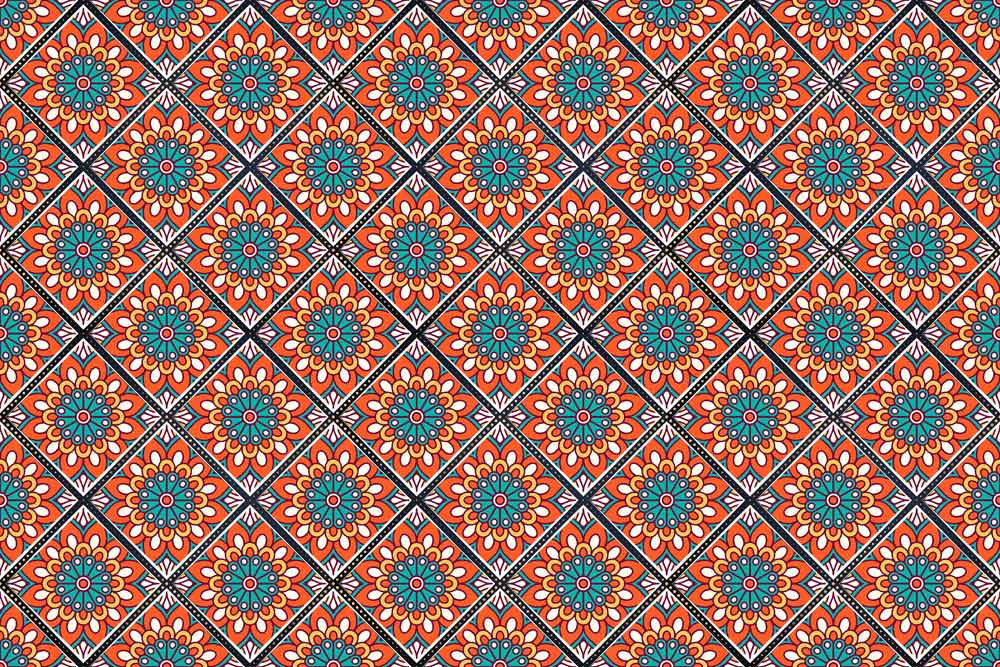 wallpaper with multi-colored vectors and illusions