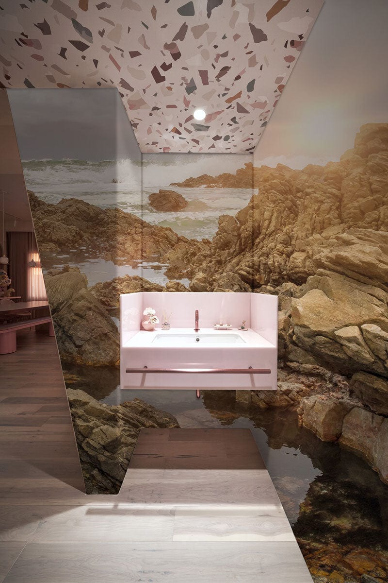 ocean landscape custom wall mural art design