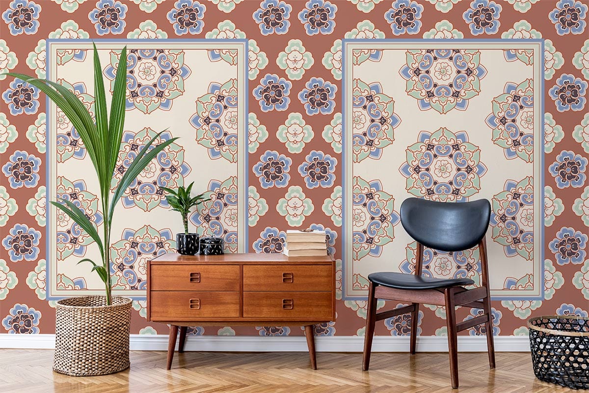 Rotary Patterns Wallpaper Mural Decoration Art