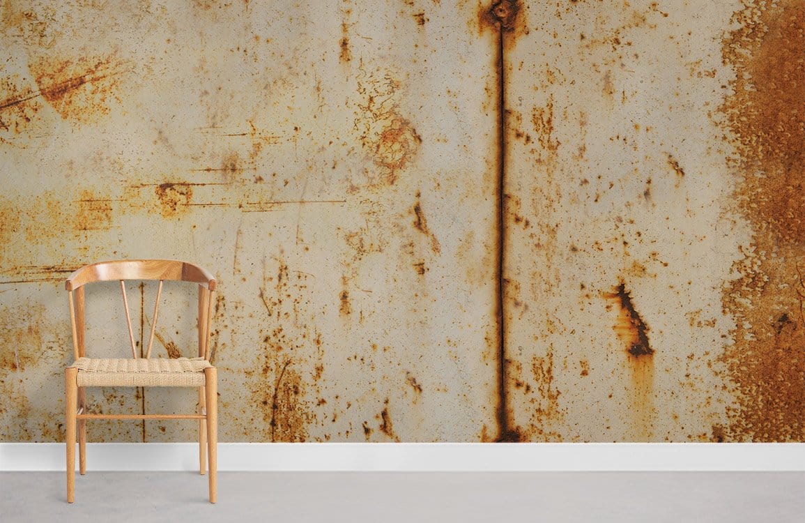 Rustic Industrial Textured Mural Wallpaper