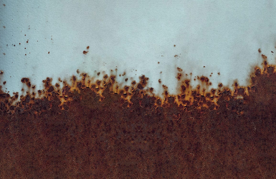 Rust Wave metal effect wall Mural for wall