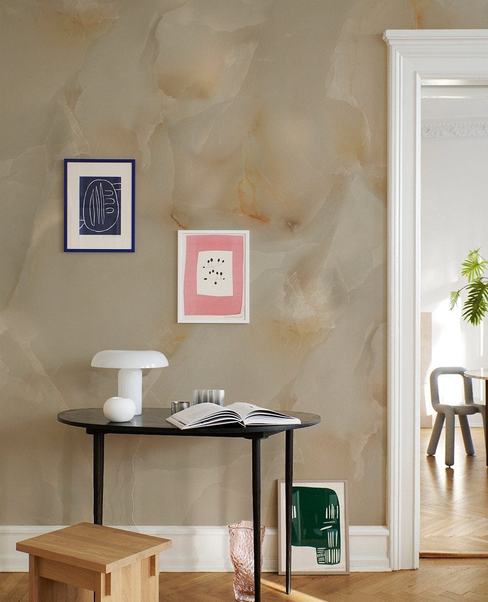 Smooth Granite Crystal Geoge Wallpaper Mural for reading room decor