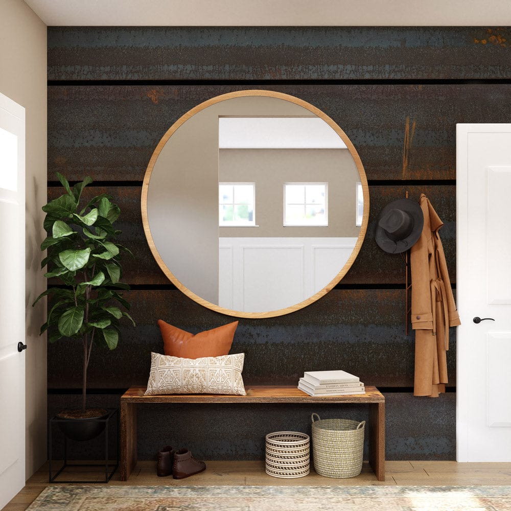 Rustic Iron Track Wallpaper Mural Art
