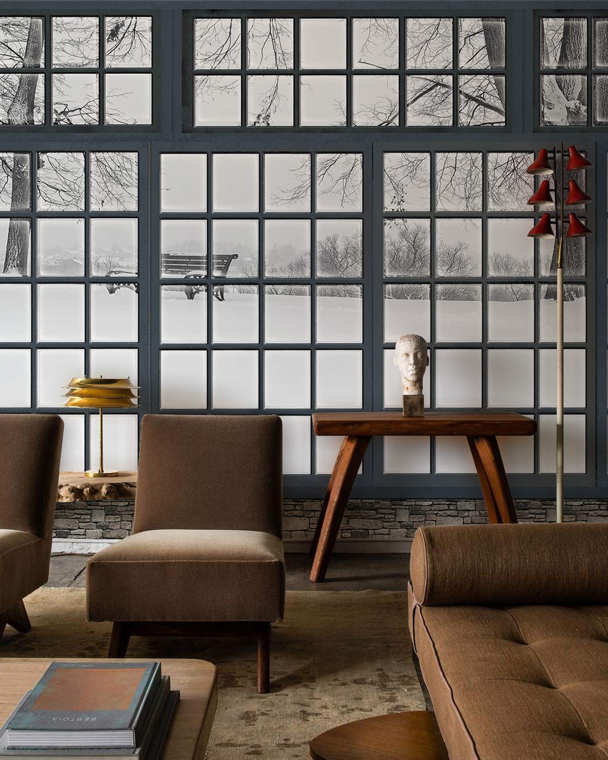 Snow Park Wallpaper Mural Custom Design