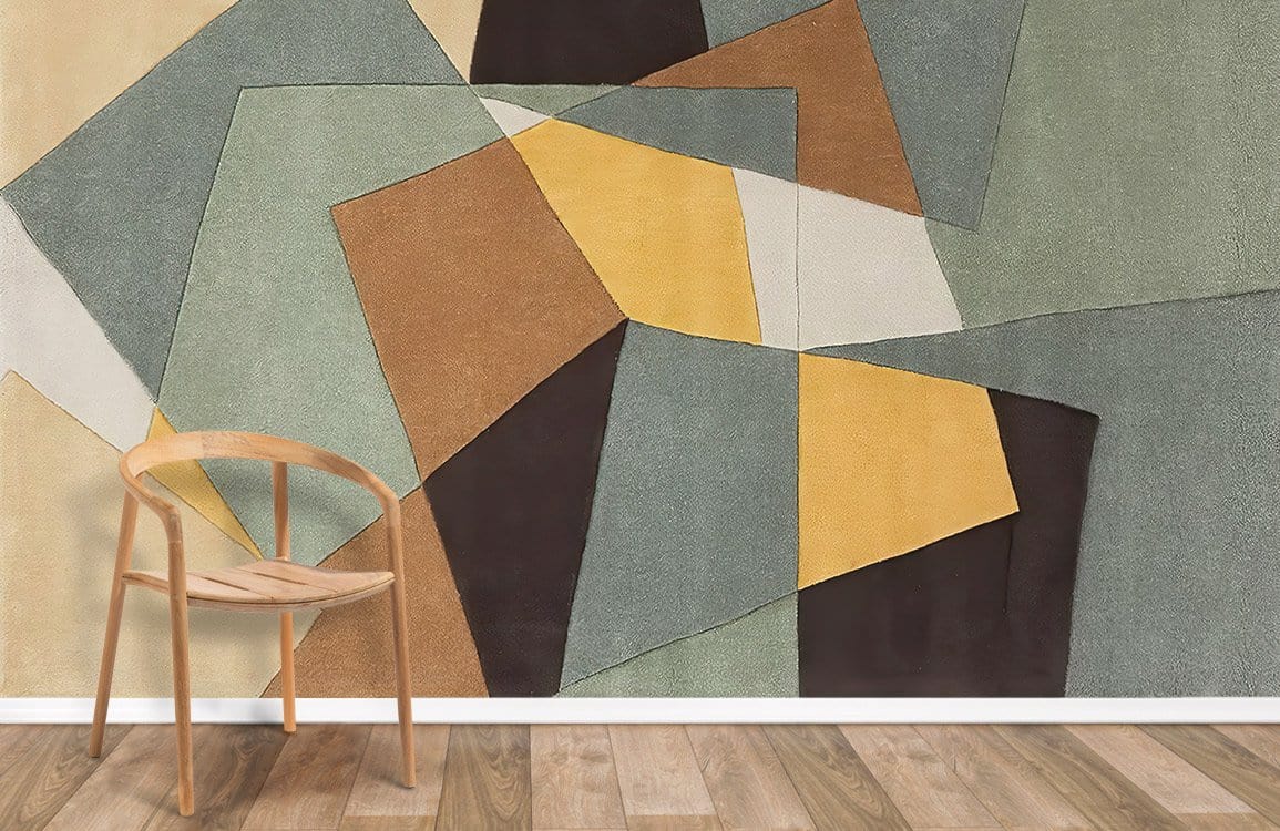 Splicing Color Block abstract geometric wallpaper mural for room