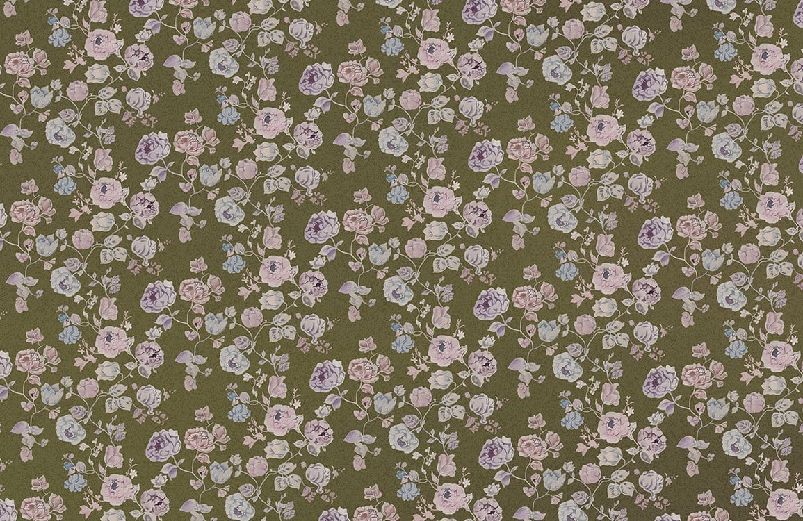 Vintage Floral Bouquet Mural Wallpaper