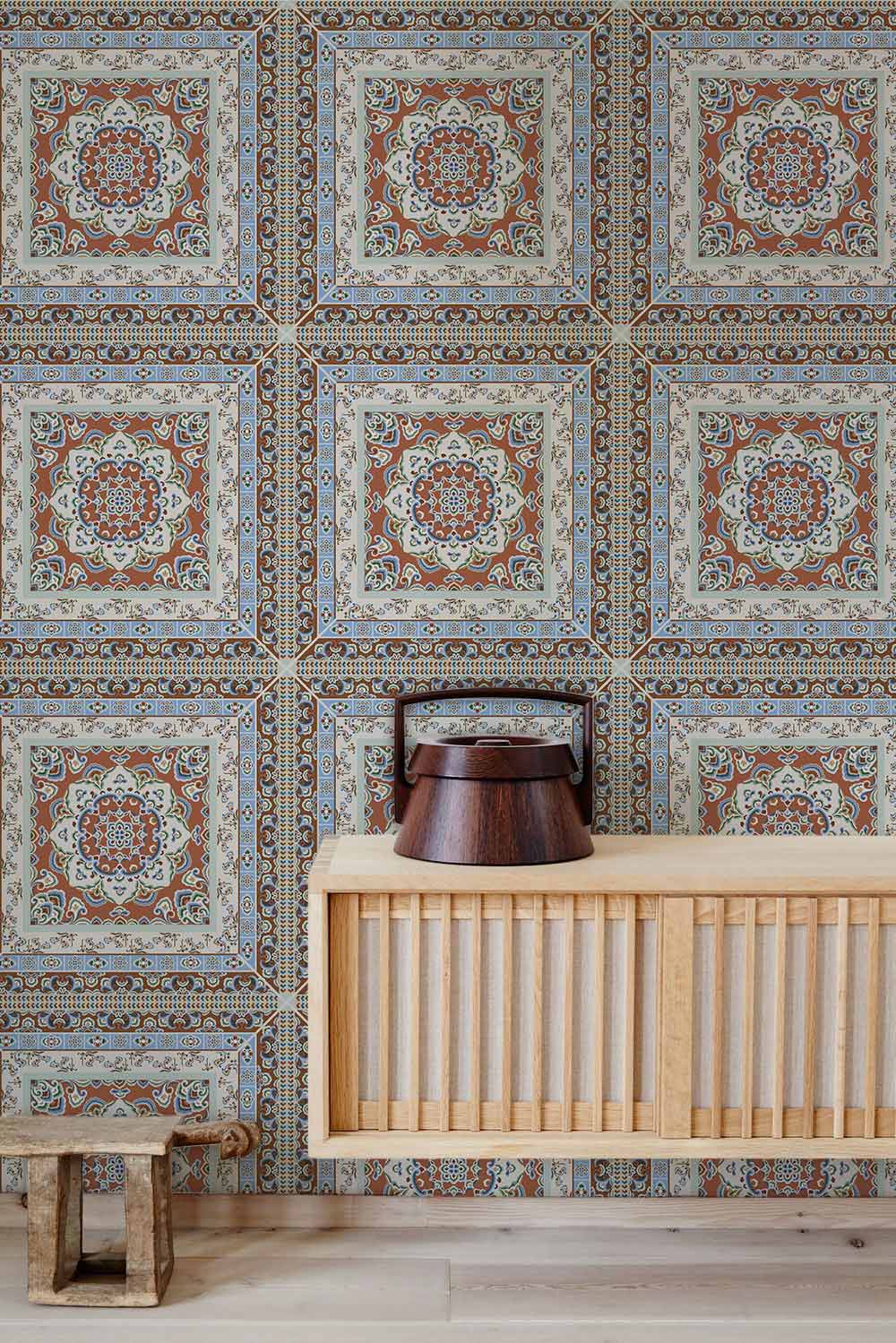 Square Patterns Wallpaper Mural Decoration Art