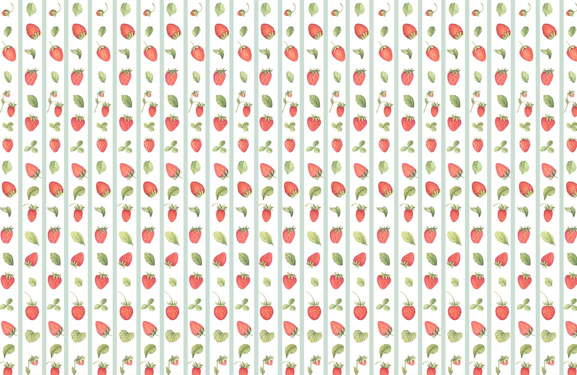 Red Floral Botanical Garden Mural Wallpaper