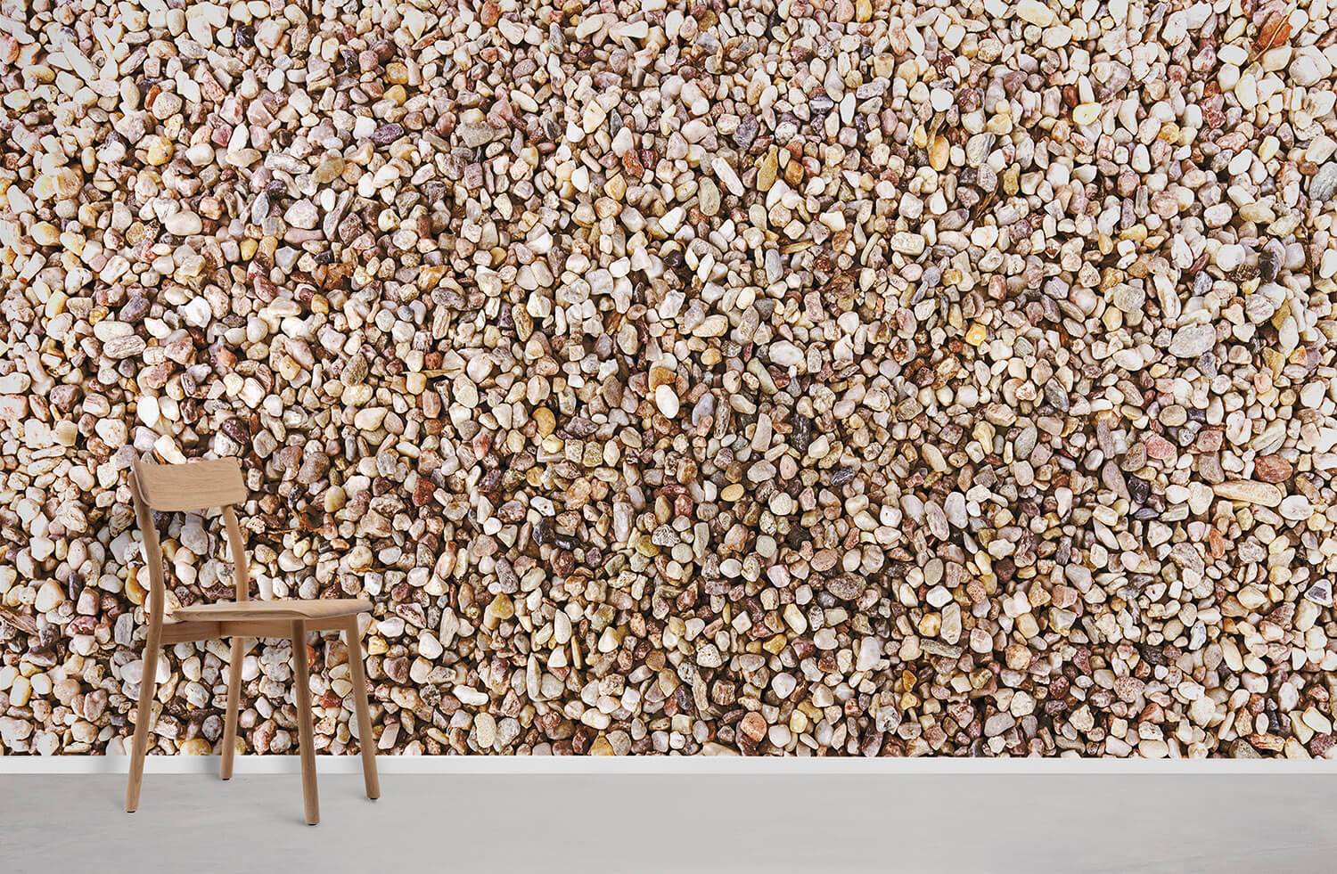 Mini Stones Wallpaper Mural for Home Decoration Featuring an Industrial Look