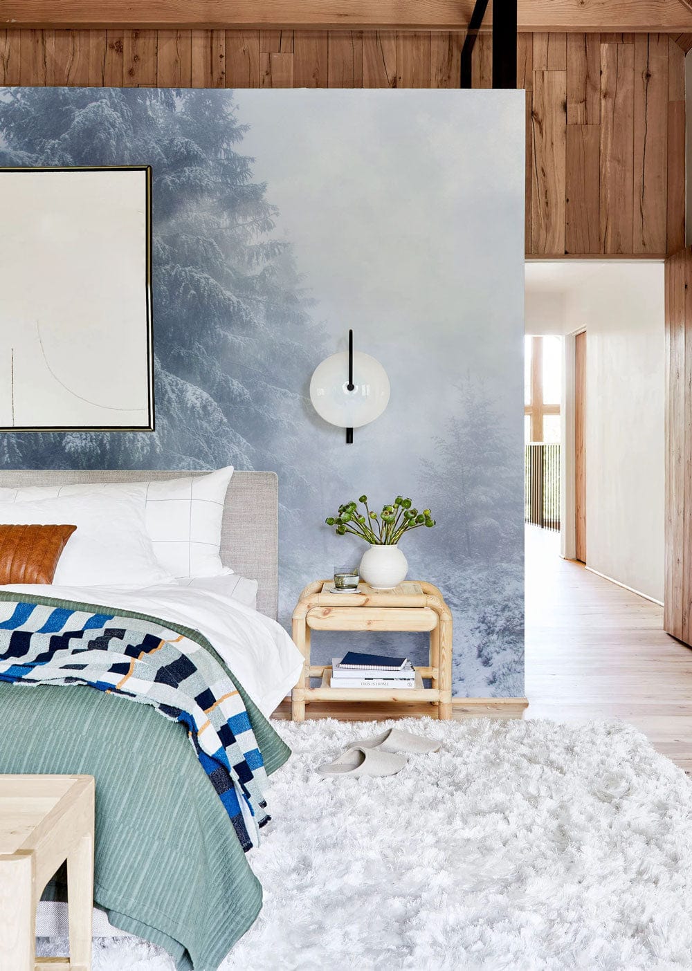 Foggy Winter Wallpaper Mural for Bedrooms