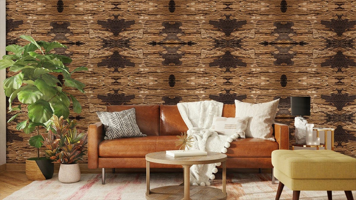 Abstract Gold Brush Stroke Wallpaper for Wall in living room