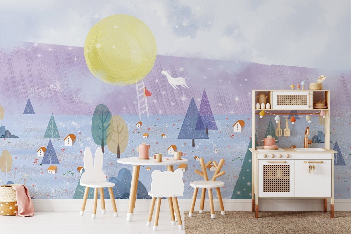 Unicorn Dreamy Land Wallpaper Custom Design Idea