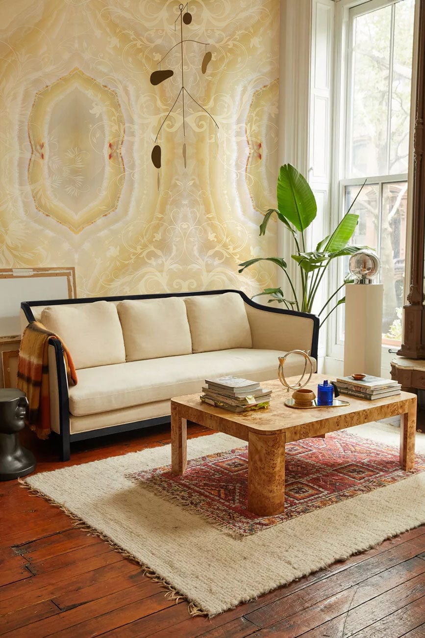 living room wallpaper mural marble art design