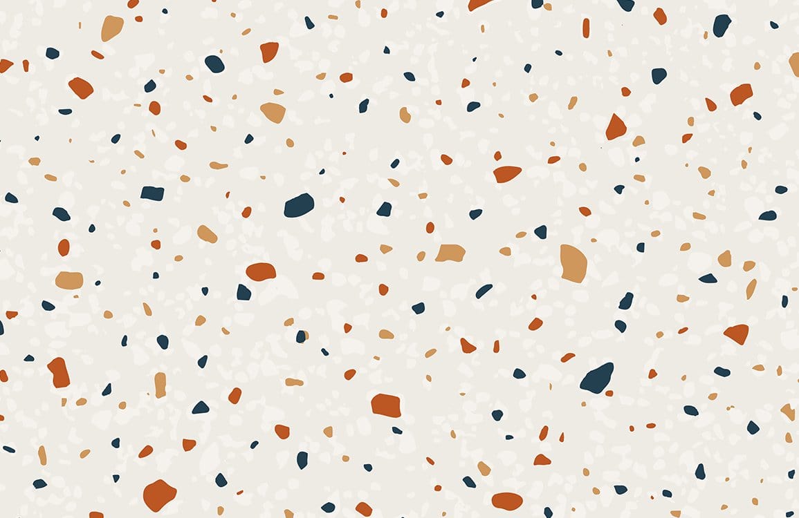 Plaster of Paris Terrazzo specks
