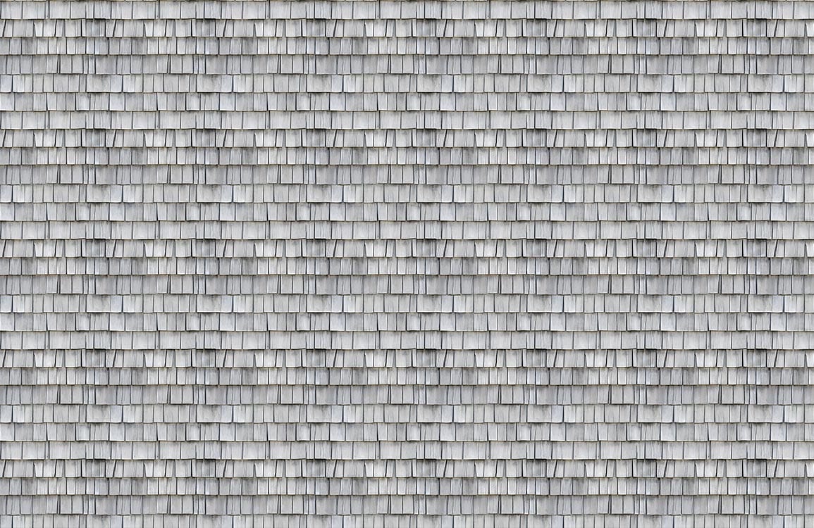 Modern Grey Shingle Textured Mural Wallpaper