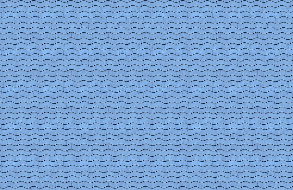 Modern Blue Geometric Wave Mural Wallpaper