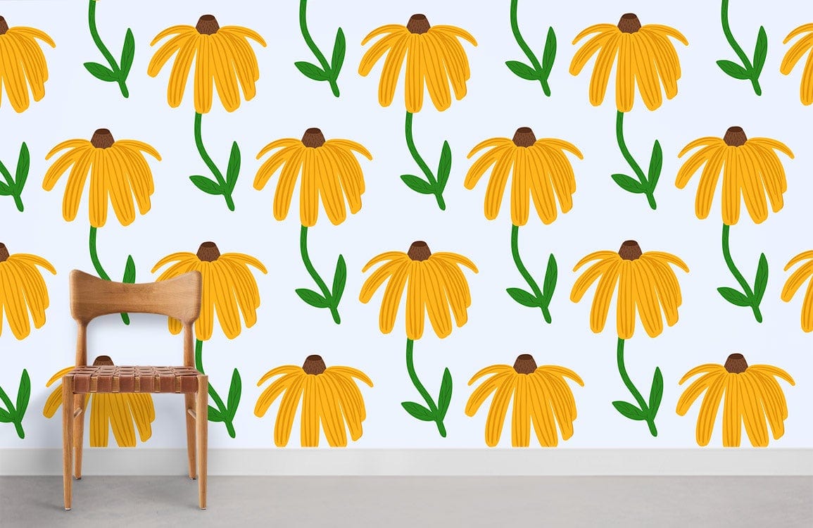 Yellow Flower Fresh Wallpaper for Home