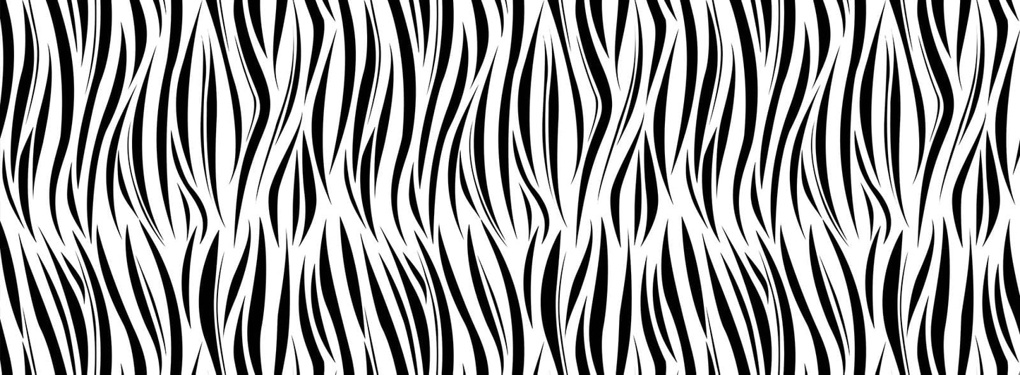 adorning the walls of the home with paintings of wild zebra fur