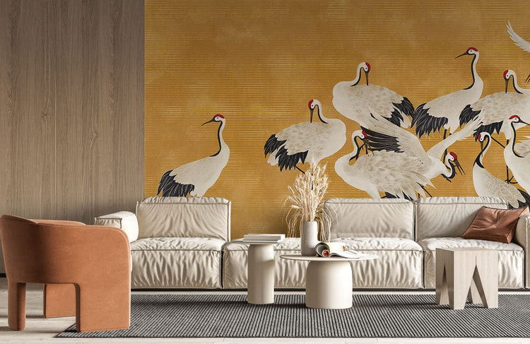 Papier peint mural premium pour oiseaux à appliquer et à coller