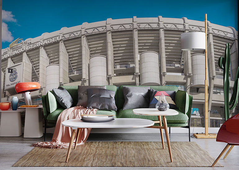 Santiago Bernabeu Stadium sports wallpaper mural
