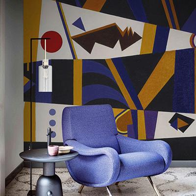 twisted wave abstract wall murals