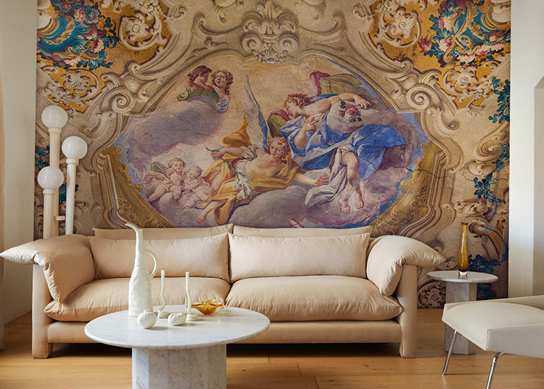 angels church religious wallpaper mrual