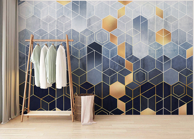 Geometric Wallpaper Murals for Room decor