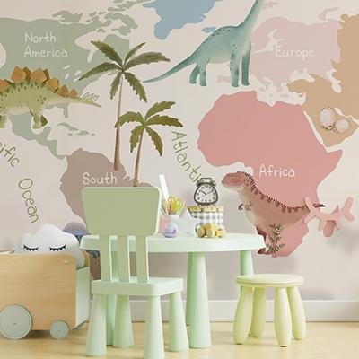 world executive map wallpaper mural
