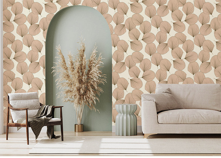 dense ginkgo leaves wallpaper mural