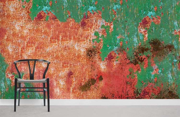 Premium Red Peel and Stick Mural Wallpaper