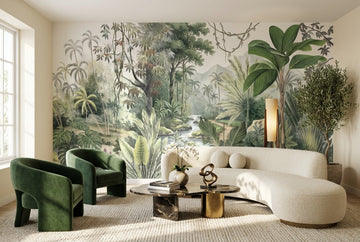 Jade Rainforest Green Jungle Wallpaper Mural