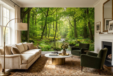 Sage Forest Green Wallpaper Mural