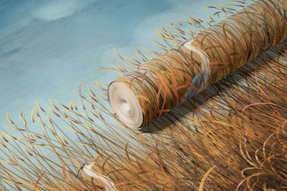 Tranquil Reeds Nature Landscape Mural