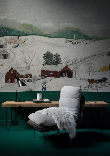 Maestoso Muro in Marmo Dorato Wallpaper