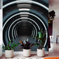 Futuristic Tunnel Escape Mural Wallpaper