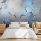 Hexagon Harmony Mural Wallpaper