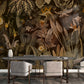 Exotic Garden Escape Mural Wallpaper in dining room