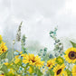 Sunny Floral Botanical Garden Mural Wallpaper