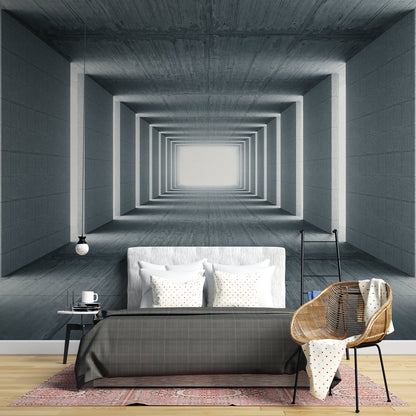 Endless Modern Path Mural Wallpaper in bedroom