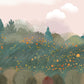 Papier Peint Panoramique Forêt de Dessin Animé