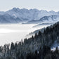 Papier Peint Panoramique Montagnes Enneigées