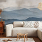 Misty Mountain Range Scenic Wallpaper Mural