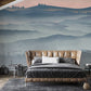 Misty Mountain Pastel Landscape Mural Wallpaper