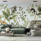 Wall mural depicting animals living in the jungle