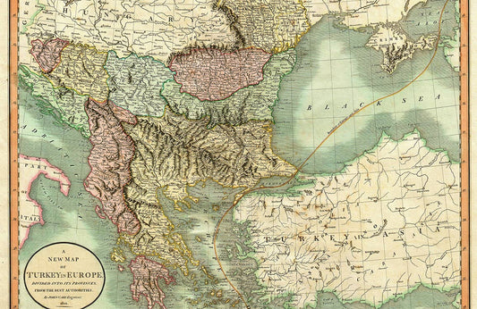 Vintage Map Print Mural Wallpaper