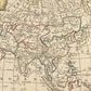 Vintage Cartographic Asia Map Mural Wallpaper