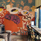 Papier peint artistique mural de tons d'automne abstraits