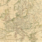 Vintage Map Europe Wall Mural