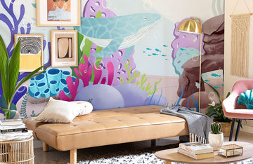 Underwater Ocean Life Kids Wallpaper Mural